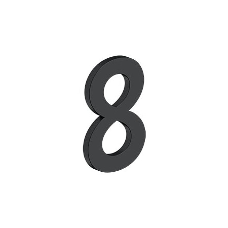 Deltana 4 NUMBER 8, B SERIES W/ RISERS, STAINLESS STEEL in Paint Black RNB-8U19